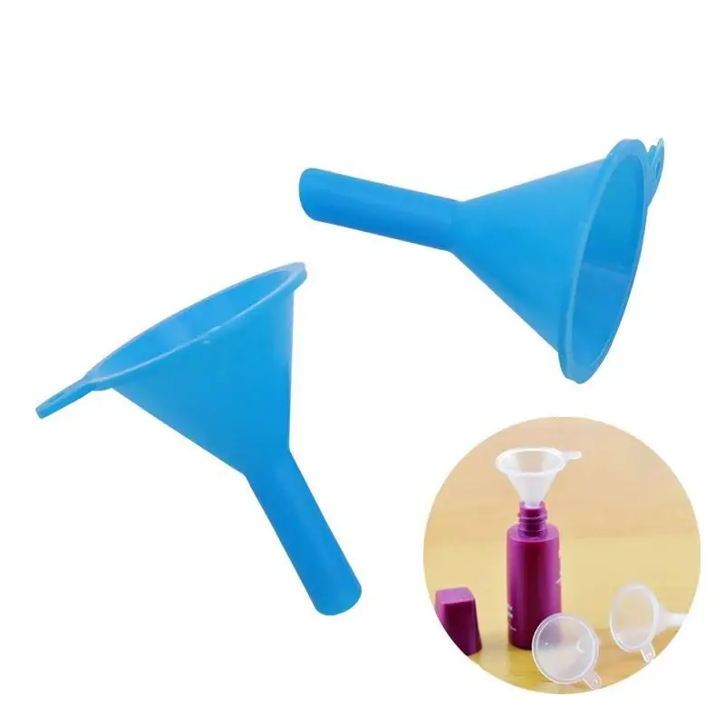 2Pcs/Lot Clear Small Funnel Plastic For Lab Diffuser Bottle Mini Liquid Oil Funnels Labs