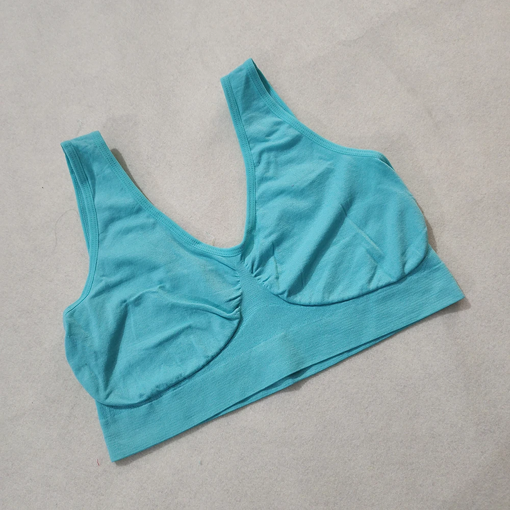unlined Seamless Bra Vest Women sleep Underwear yoga sports Brassiere Big Size Top no sponge insert pad Bralette
