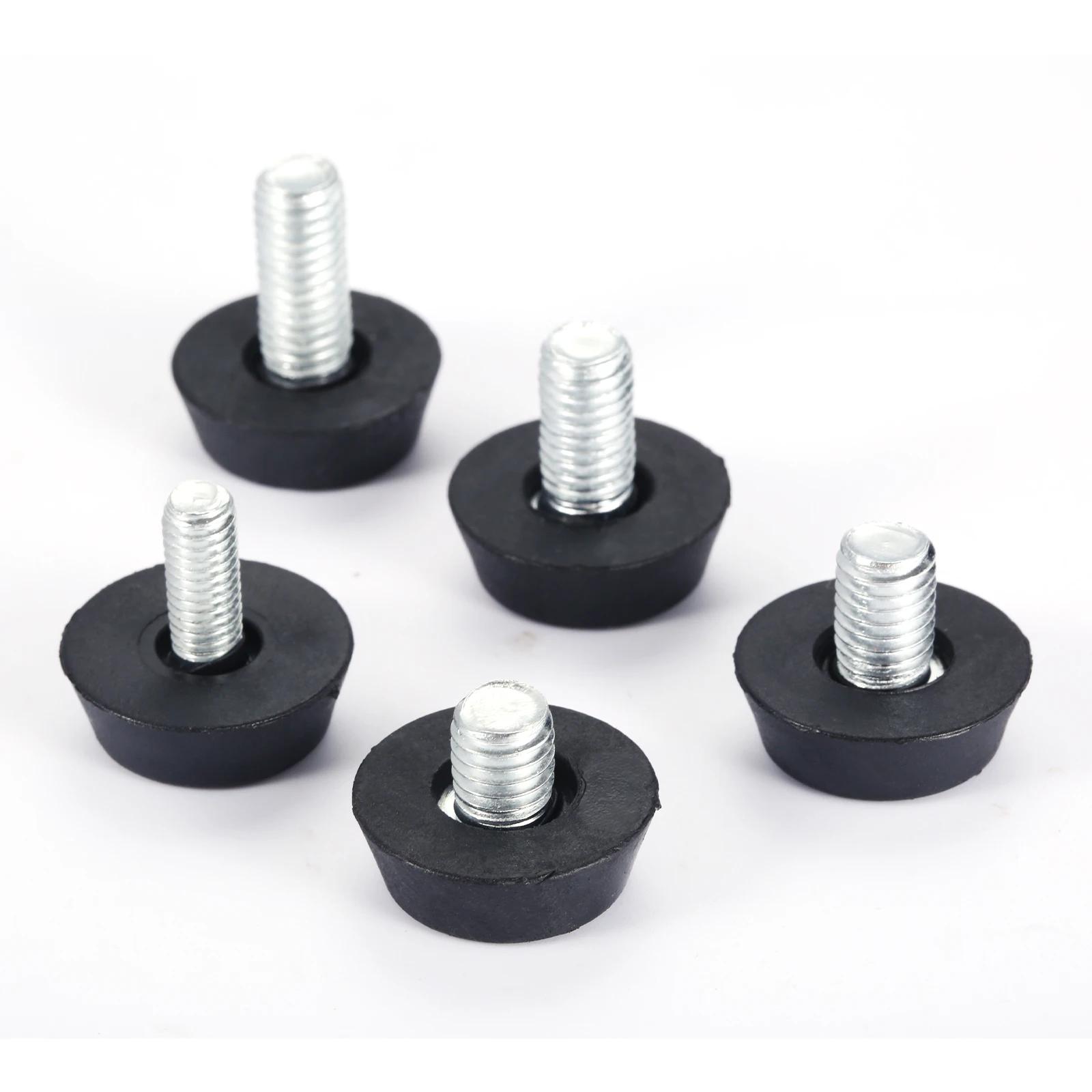10Pc Black Furniture Legs Anti-slip Foot Riser Adjustable Height Plastic Base Table Cabinet Leg Pad Feet Leveler Floor Protector