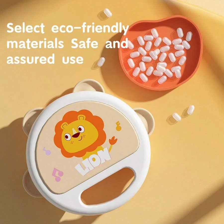 Baby Clapping Tambourine Delicate Tambourines Percussion Instrument Adorable Tambourines Handheld Tambourine Instrument For Kids