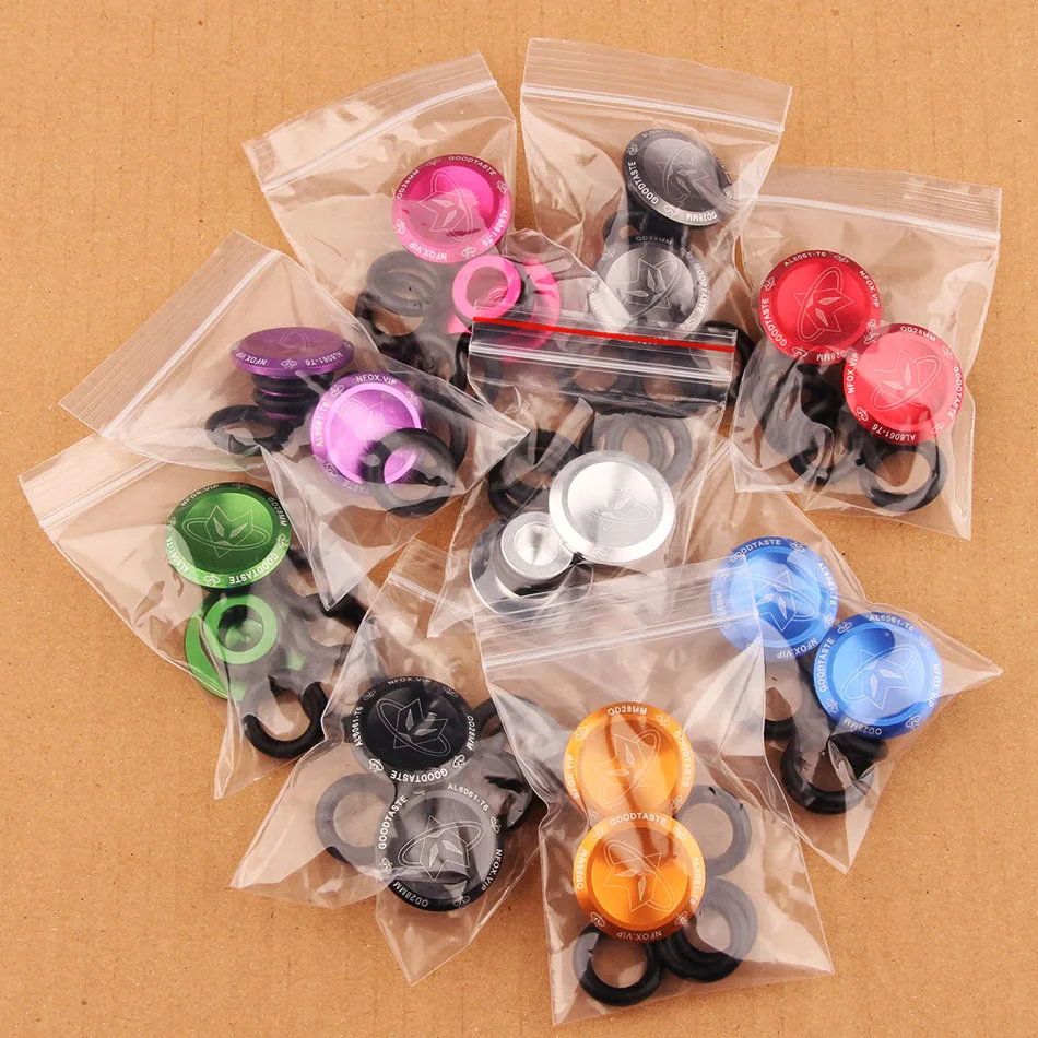 1 Pair Aluminum Alloy Bicycle Handlebar End Plug MTB Road Bike Grips Cycling Handles Grip Caps Stoppers Accessories 9 Color New