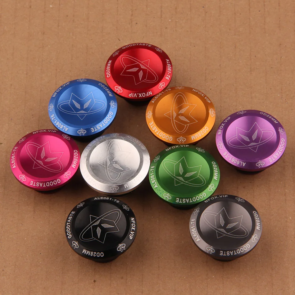 1 Pair Aluminum Alloy Bicycle Handlebar End Plug MTB Road Bike Grips Cycling Handles Grip Caps Stoppers Accessories 9 Color New