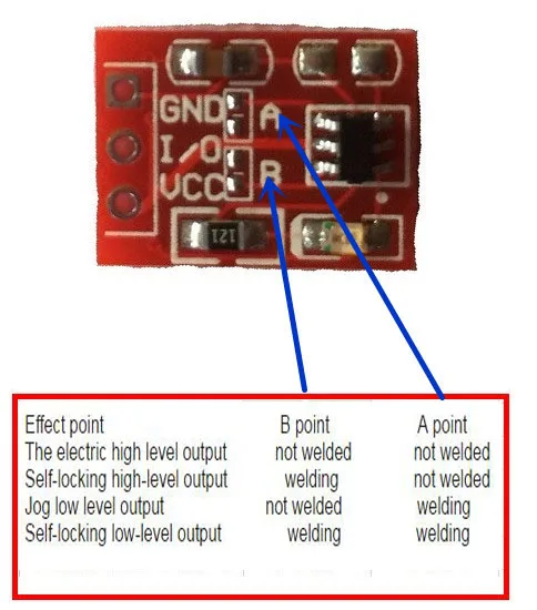 10PCS/LOT NEW TTP223 Touch Button Module Capacitor Type Single Channel Self Locking Touch Switch Sensor