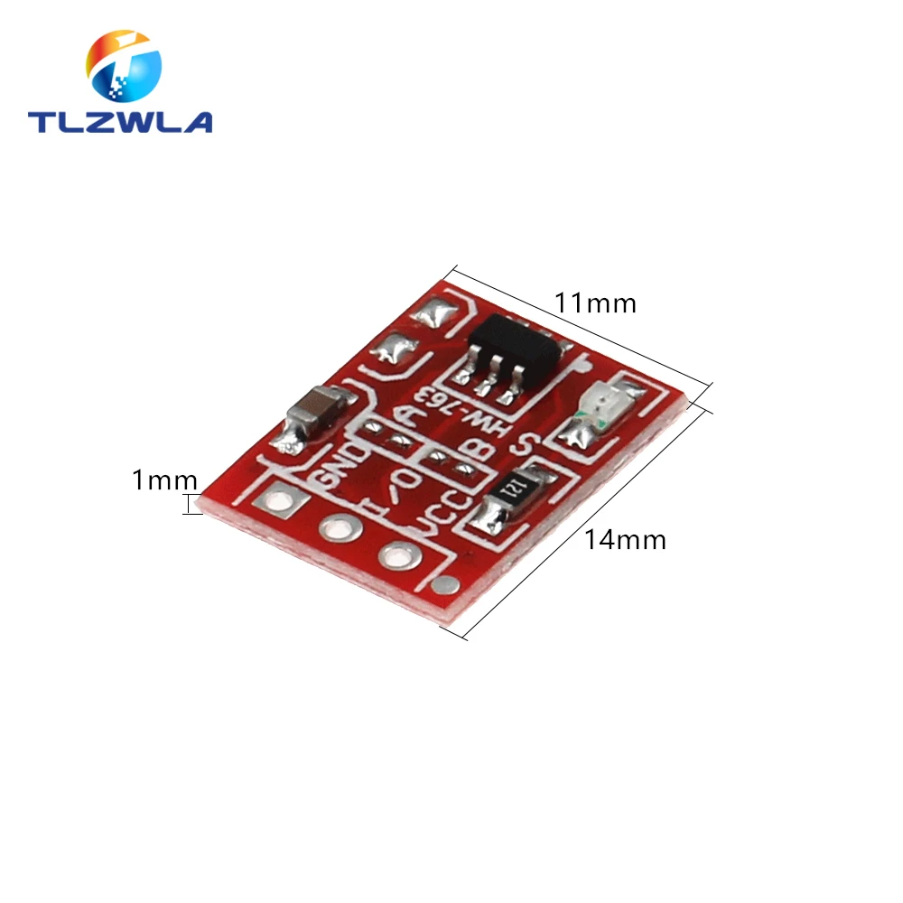 10PCS/LOT NEW TTP223 Touch Button Module Capacitor Type Single Channel Self Locking Touch Switch Sensor