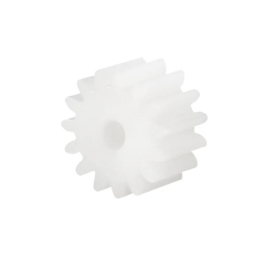 Uxcell 50Pcs 2mm Hole Diameter 082/142A 5x5/4.5x8mm Plastic Shaft Gear with 8/14 Teeth Toy Accessories for DIY Car Robot Motor