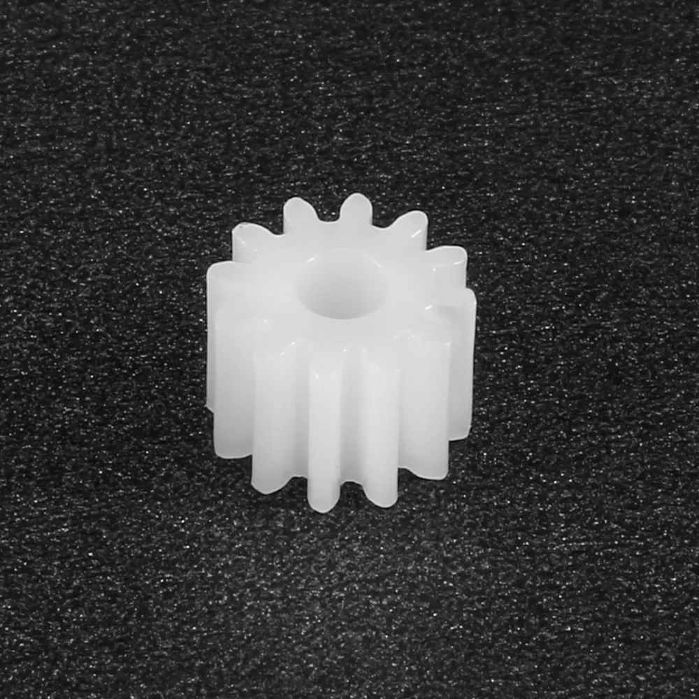 Uxcell 50Pcs 2mm Hole Diameter 082/142A 5x5/4.5x8mm Plastic Shaft Gear with 8/14 Teeth Toy Accessories for DIY Car Robot Motor