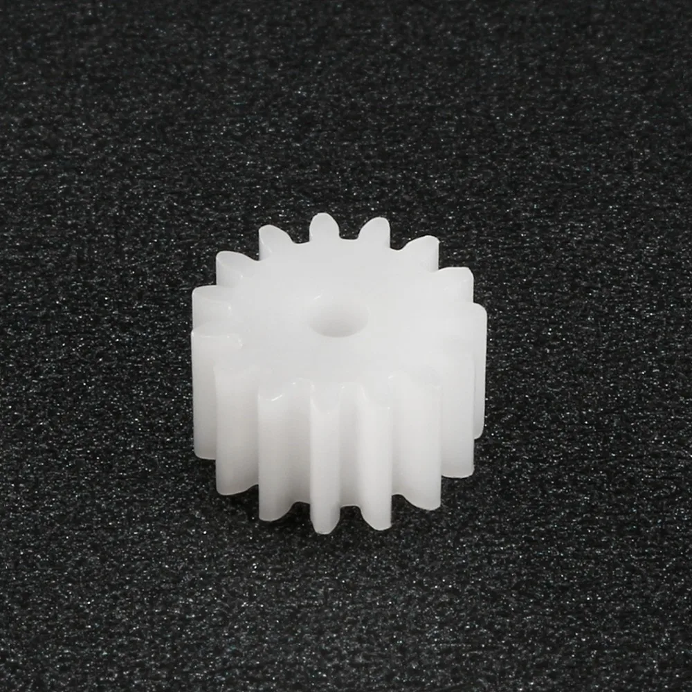 Uxcell 50Pcs 2mm Hole Diameter 082/142A 5x5/4.5x8mm Plastic Shaft Gear with 8/14 Teeth Toy Accessories for DIY Car Robot Motor