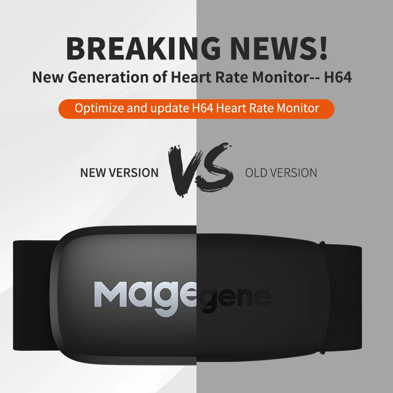 Magene H64 Heart Rate Monitor Mover Bluetooth ANT Sensor With Chest Strap Computer Bike Wahoo Garmin BT Sports