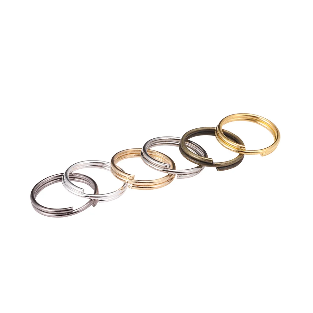 50-200pcs/lot 4-20mm Open Jump Rings Double Loops Split Rings Connectors For DIY Jewelry Making Supplies