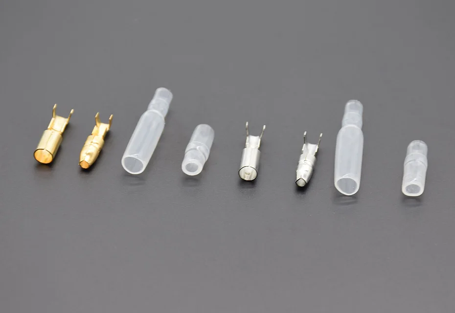 100pcs/25set Car Auto Motorcycle Bullet Terminals 4mm Male Female Wire Bullet Crimp Connectors Terminal With Insulation Sheath