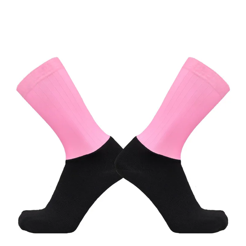 New Summer Breathable Cycling Socks Men Anti Slip Seamless Aero Bike Wearproof Road Calcetines Ciclismo