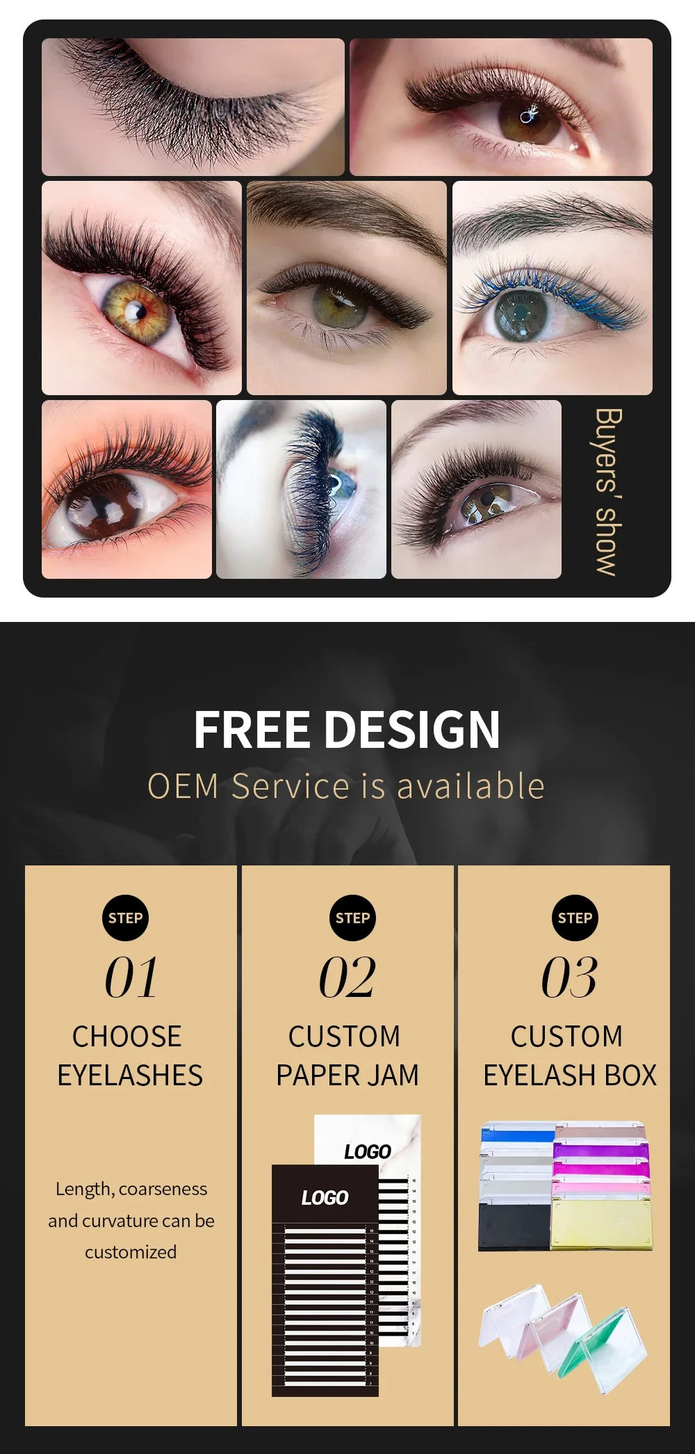 GLAMLASH Mix 7~15/15-20/20-25mm Handmade Korean Pbt J/B/C/D/L/LU(M) CURL Eyelash Extension Natural Soft Faux Mink Lash