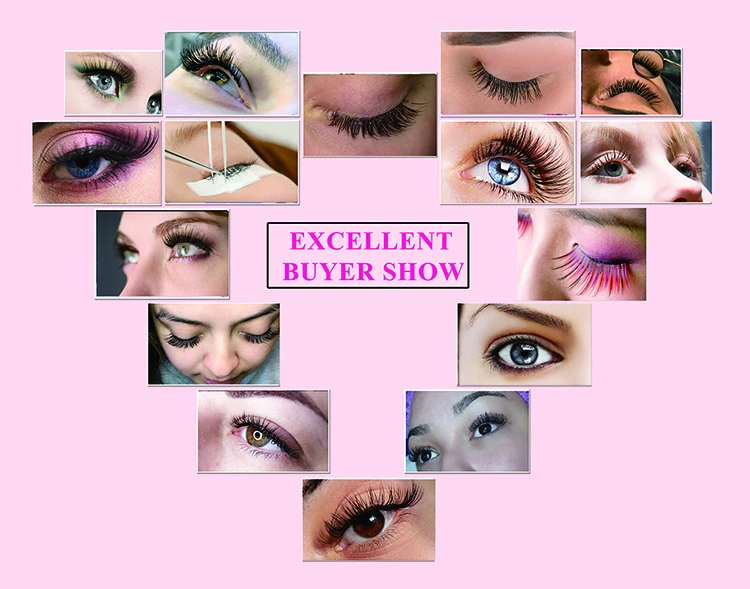 GLAMLASH Mix 7~15/15-20/20-25mm Handmade Korean Pbt J/B/C/D/L/LU(M) CURL Eyelash Extension Natural Soft Faux Mink Lash