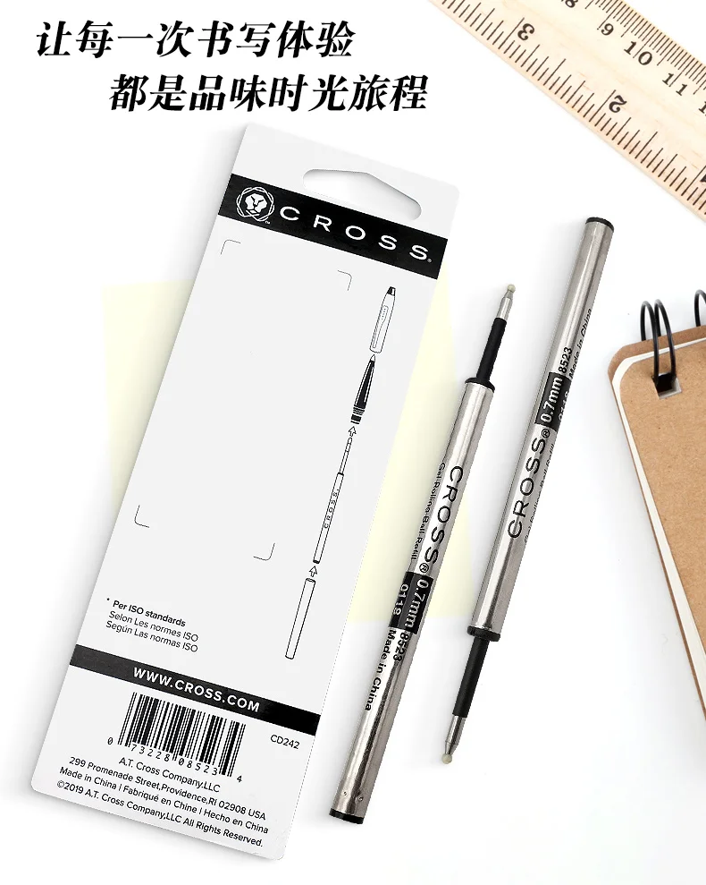 CROSS Replace Refill Roller-Pen Ballpoint Pen Gel Pen Refill - Black - Single Pack Writing Stationery Accessories