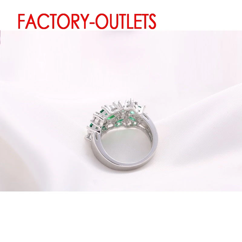 925 Sterling Silver Bridal Ring Fashion Jewelry Cubic Zirconia Prong Setting Best Gift For Women Girls Engagement Anniversar