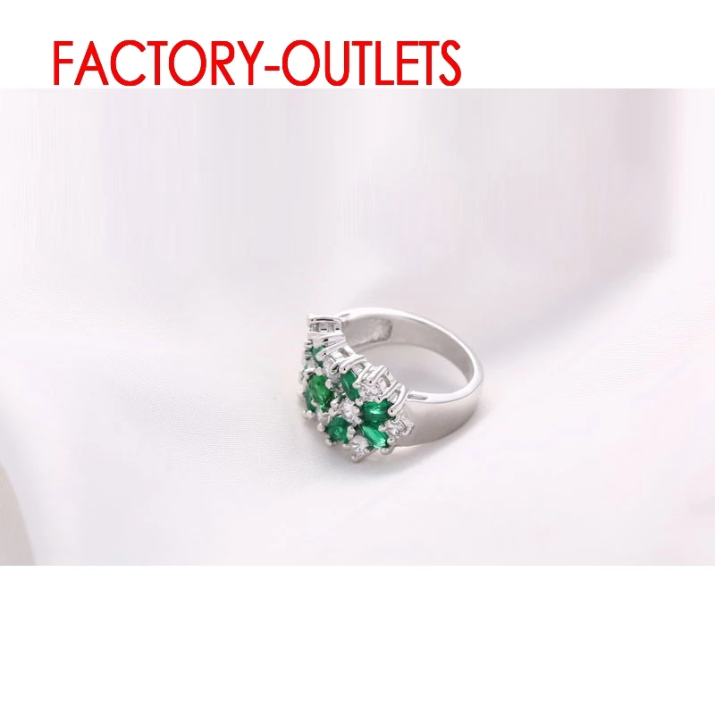 925 Sterling Silver Bridal Ring Fashion Jewelry Cubic Zirconia Prong Setting Best Gift For Women Girls Engagement Anniversar