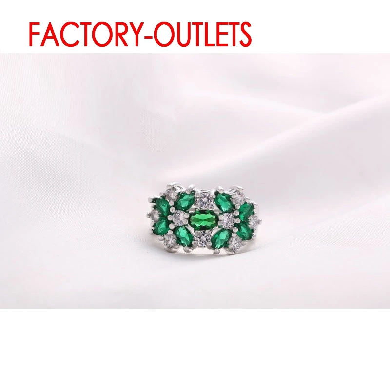 925 Sterling Silver Bridal Ring Fashion Jewelry Cubic Zirconia Prong Setting Best Gift For Women Girls Engagement Anniversar