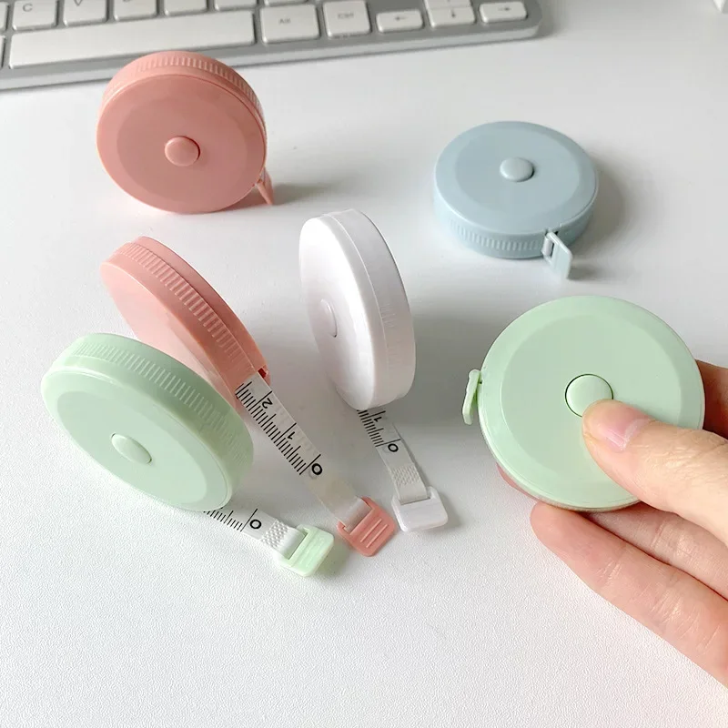 Sewing Tape Measure Dual Sided Retractable Ruler with Push Button Ruler for Weight Loss Medical Body Measurement Tailor Tool