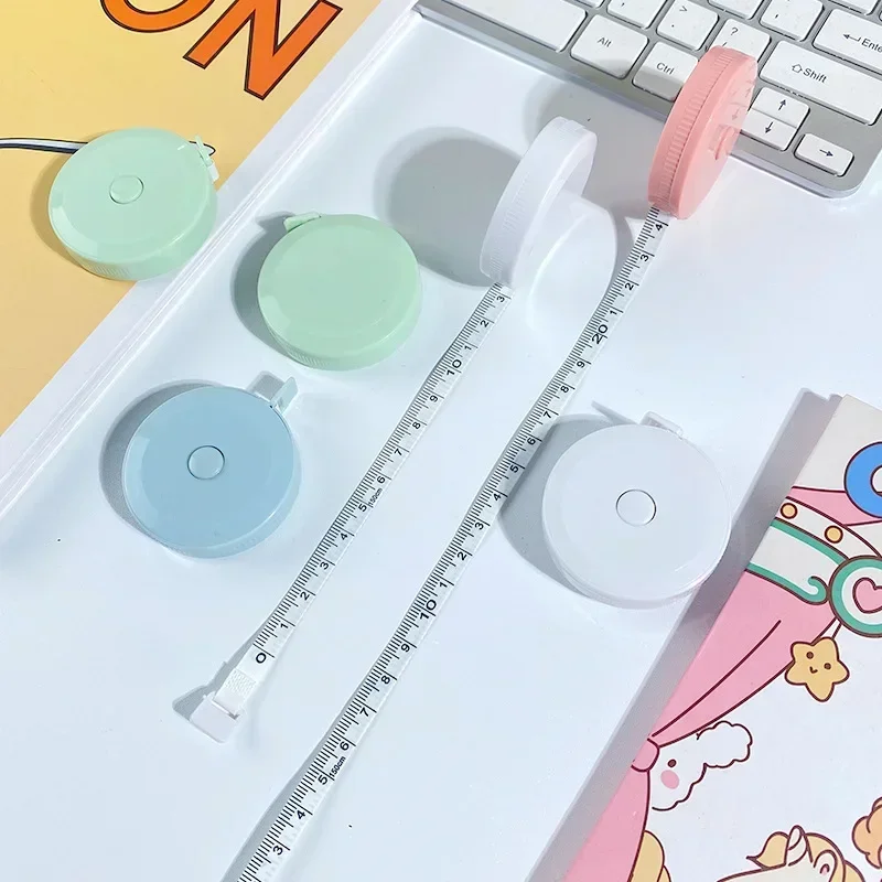 Sewing Tape Measure Dual Sided Retractable Ruler with Push Button Ruler for Weight Loss Medical Body Measurement Tailor Tool