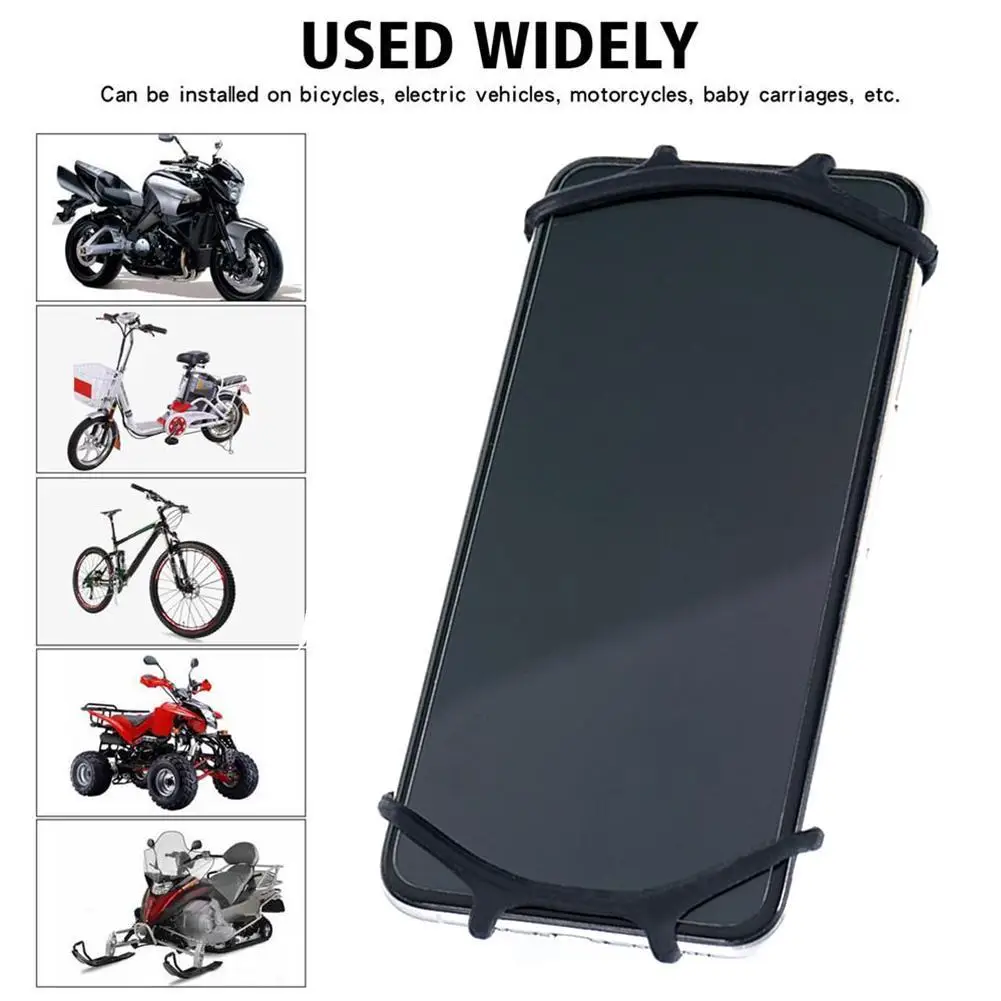 1Pc For Sram Garmin Bicycle Mobile Holder Bike Phone Holder Mount Bicycle Phone Mobile Silicone Holder Motorcycle Shockproof