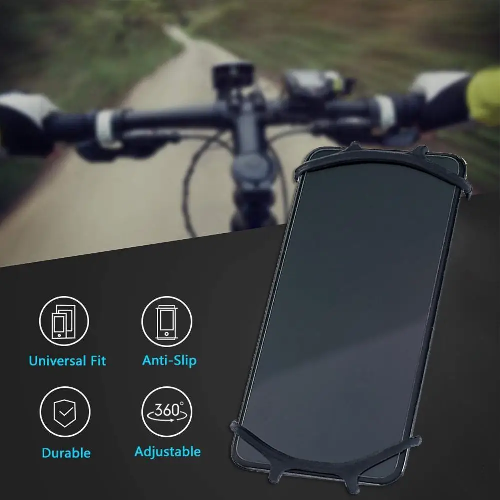 1Pc For Sram Garmin Bicycle Mobile Holder Bike Phone Holder Mount Bicycle Phone Mobile Silicone Holder Motorcycle Shockproof
