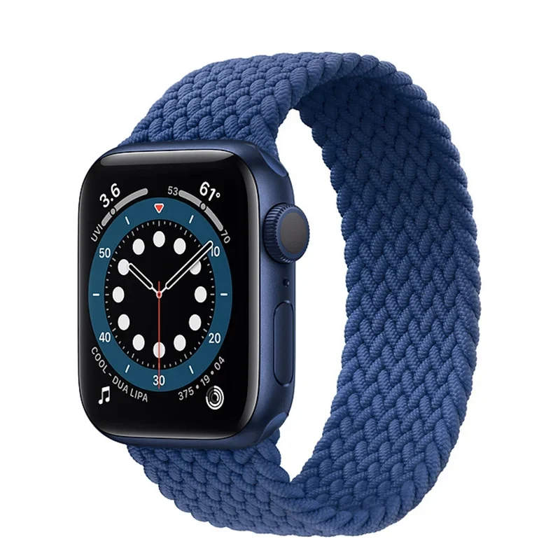 Braided Solo Strap For Apple Watch Bands 44mm 45mm 49mm 38mm Nylon Correa Bracelet iWatch Series 12 11 10 9 8 7 SE Ultra 4 3 2