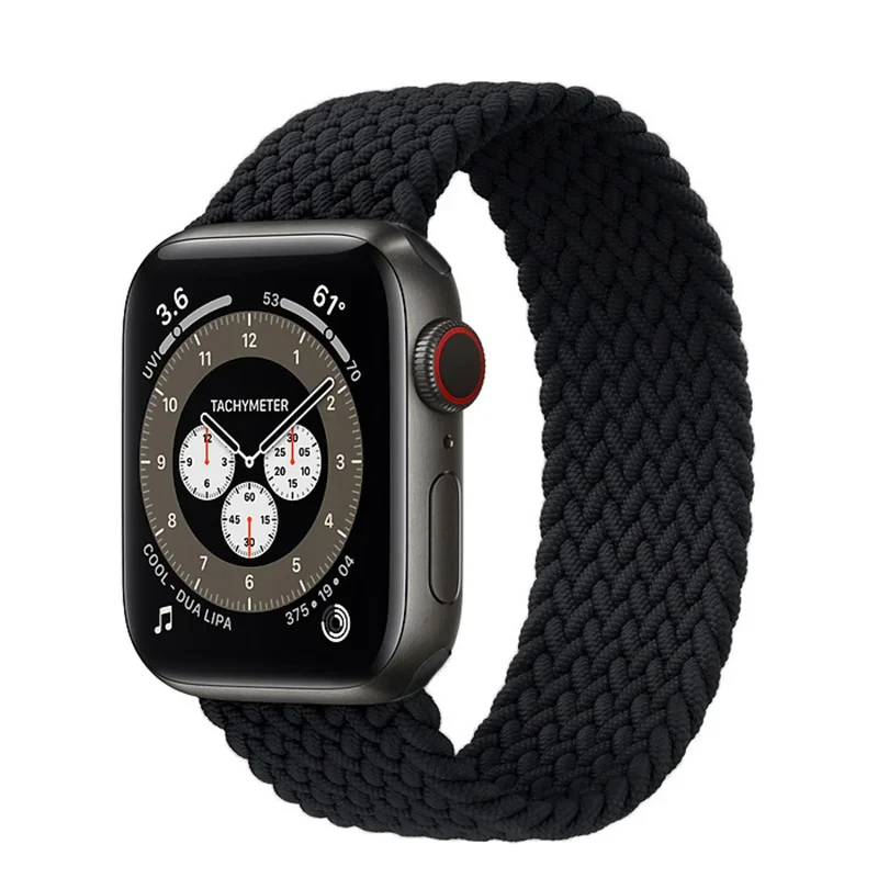 Braided Solo Strap For Apple Watch Bands 44mm 45mm 49mm 38mm Nylon Correa Bracelet iWatch Series 12 11 10 9 8 7 SE Ultra 4 3 2