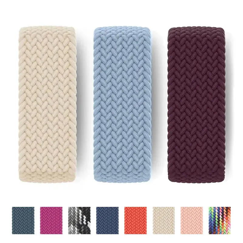 Braided Solo Strap For Apple Watch Bands 44mm 45mm 49mm 38mm Nylon Correa Bracelet iWatch Series 12 11 10 9 8 7 SE Ultra 4 3 2