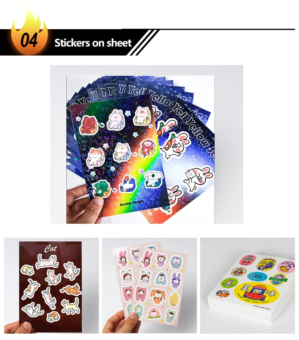Custom Stickers Pvc With Logo Name Waterproof Transparen Die Cut Square Rectangle Vinyl Personalized For Skateboard Car Laptop