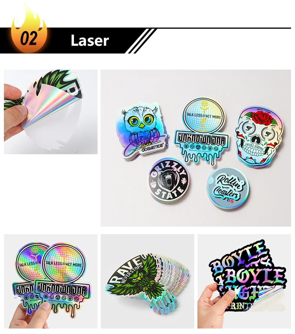 Custom Stickers Pvc With Logo Name Waterproof Transparen Die Cut Square Rectangle Vinyl Personalized For Skateboard Car Laptop
