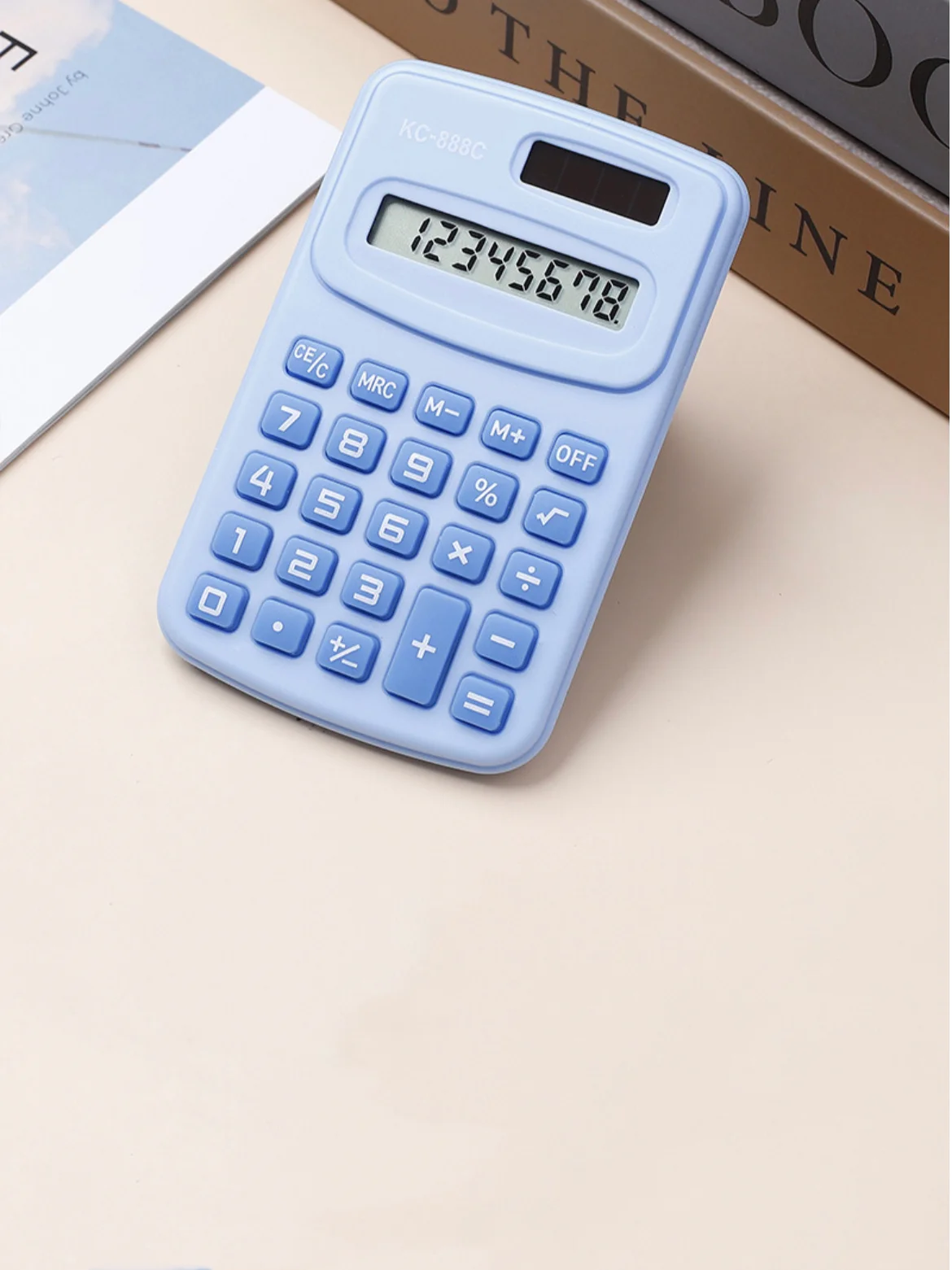 Cute Mini Fresh Solar Calculator With 8 Digit Display LCD Screen For Office and Student Use