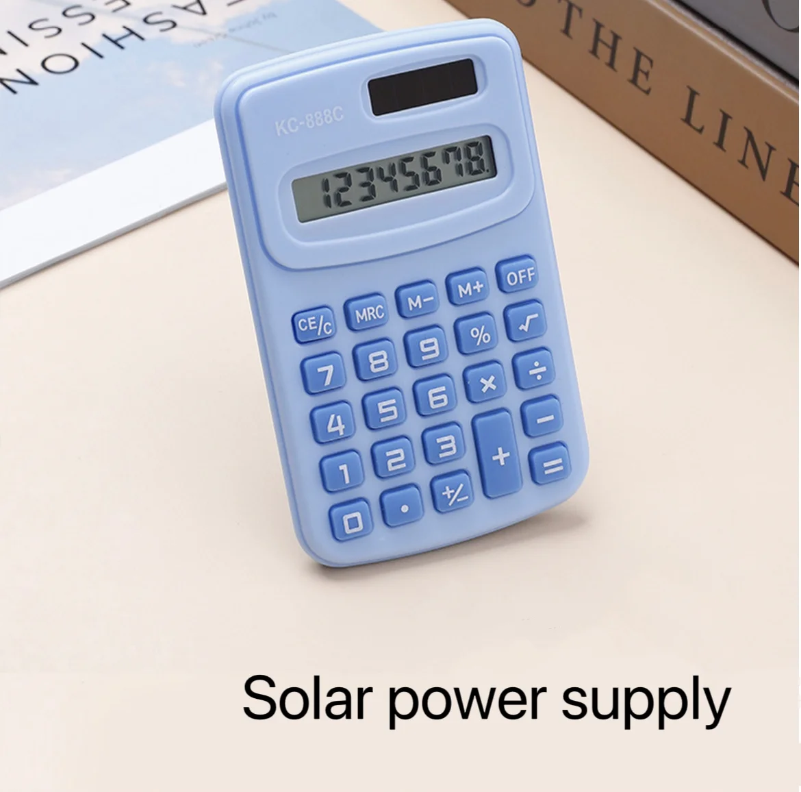 Cute Mini Fresh Solar Calculator With 8 Digit Display LCD Screen For Office and Student Use