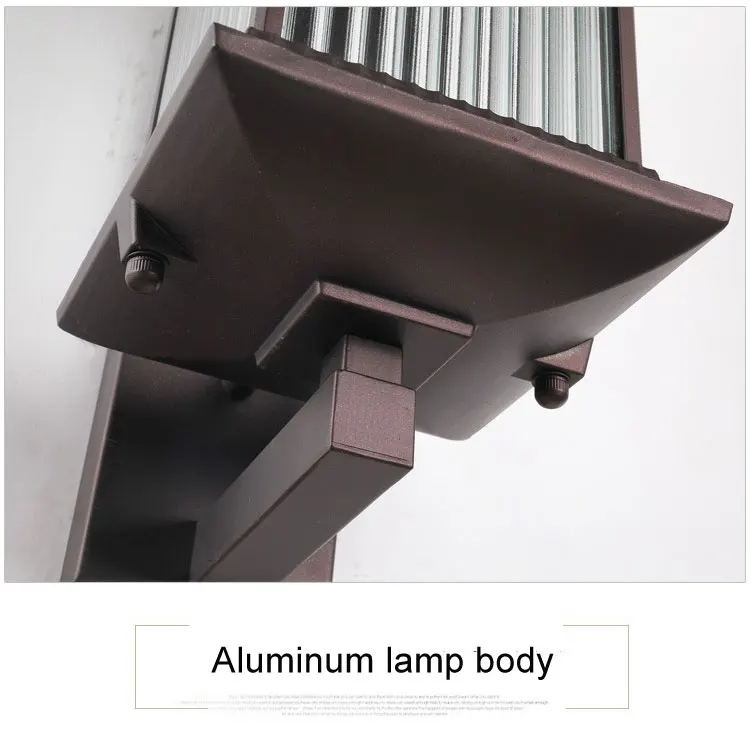Outdoor Wall Lamp Metal Waterproof Outside Wall Lights AC90-260V Exterior Wall Lighting for Hotel Villa Big Porch Garden Gate