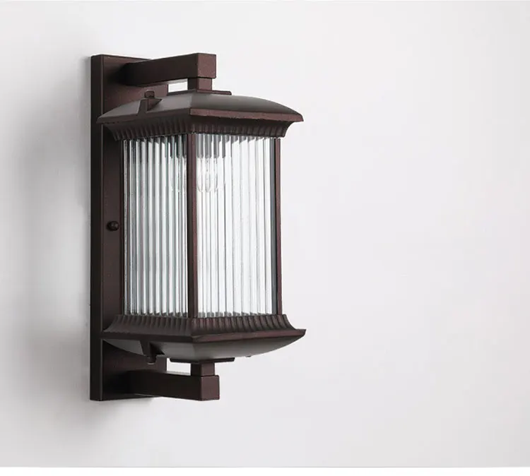 Outdoor Wall Lamp Metal Waterproof Outside Wall Lights AC90-260V Exterior Wall Lighting for Hotel Villa Big Porch Garden Gate