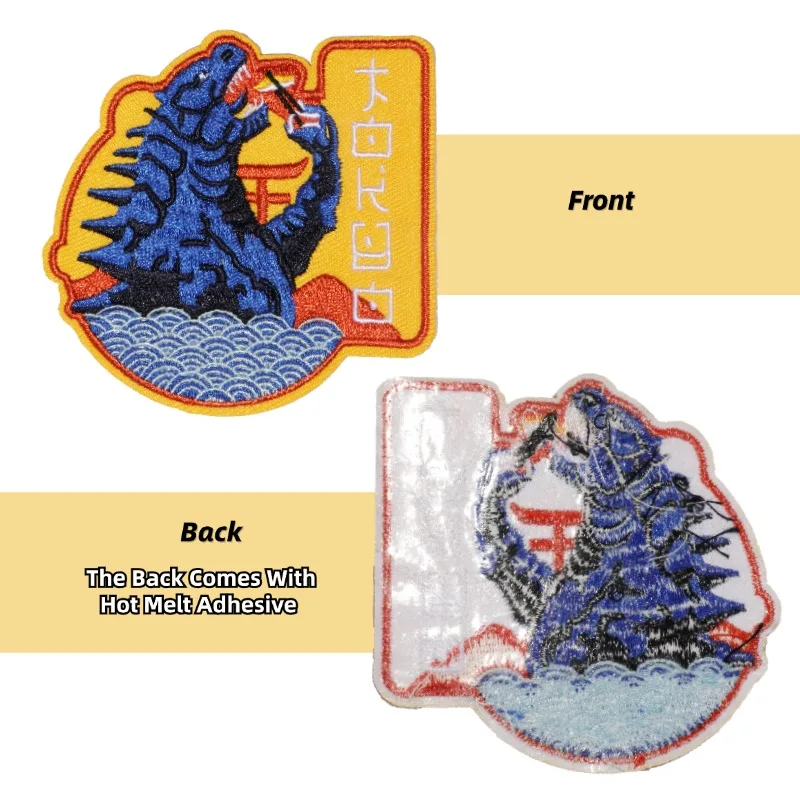 1PC Sushi Tokyo Travel Embroidered Patch Iron On Sew On Patches For Clothes Cap Bag Jacket DIY Gift Hot Adhesive Landmark Badge