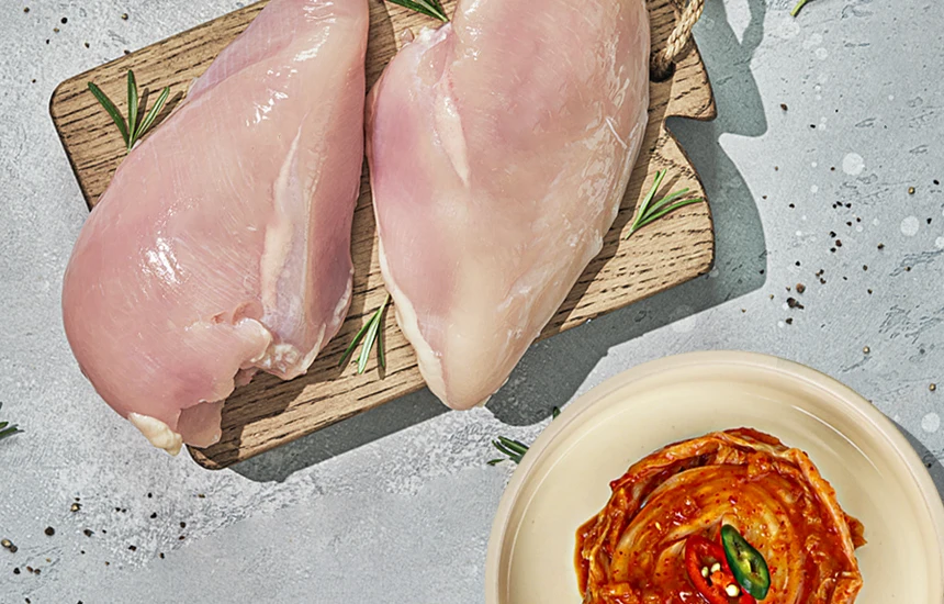 Low Calorie Chicken Breast Meat Dumpling 180Gx5 Pack + Kimchi Dumpling 180Gx5 Pack