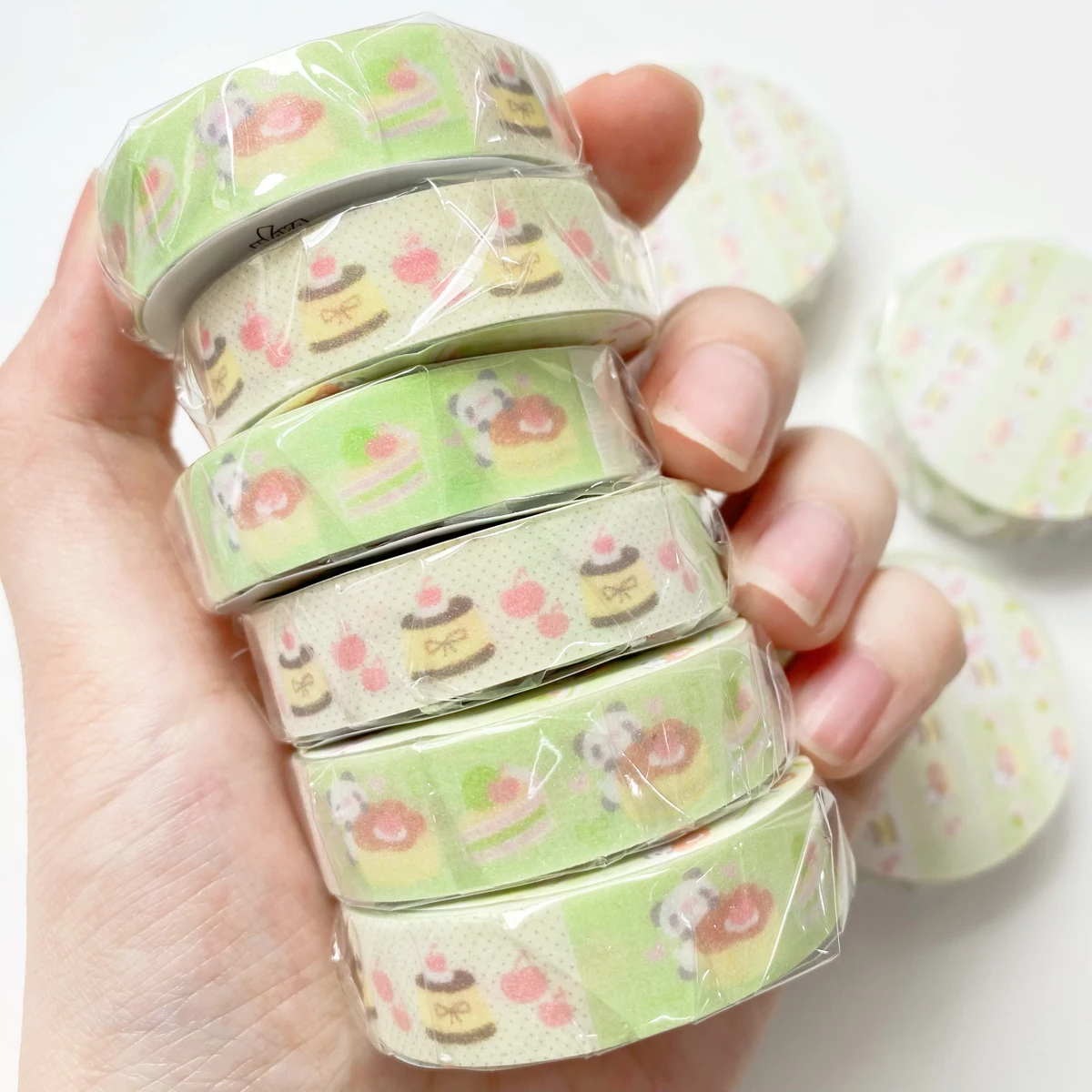 Kawaii Deco Washi Tape for Scrapbook Stationery Diy Arts Crafts Album Cute Panda Masking Tape adhesive tape for scrapbooking