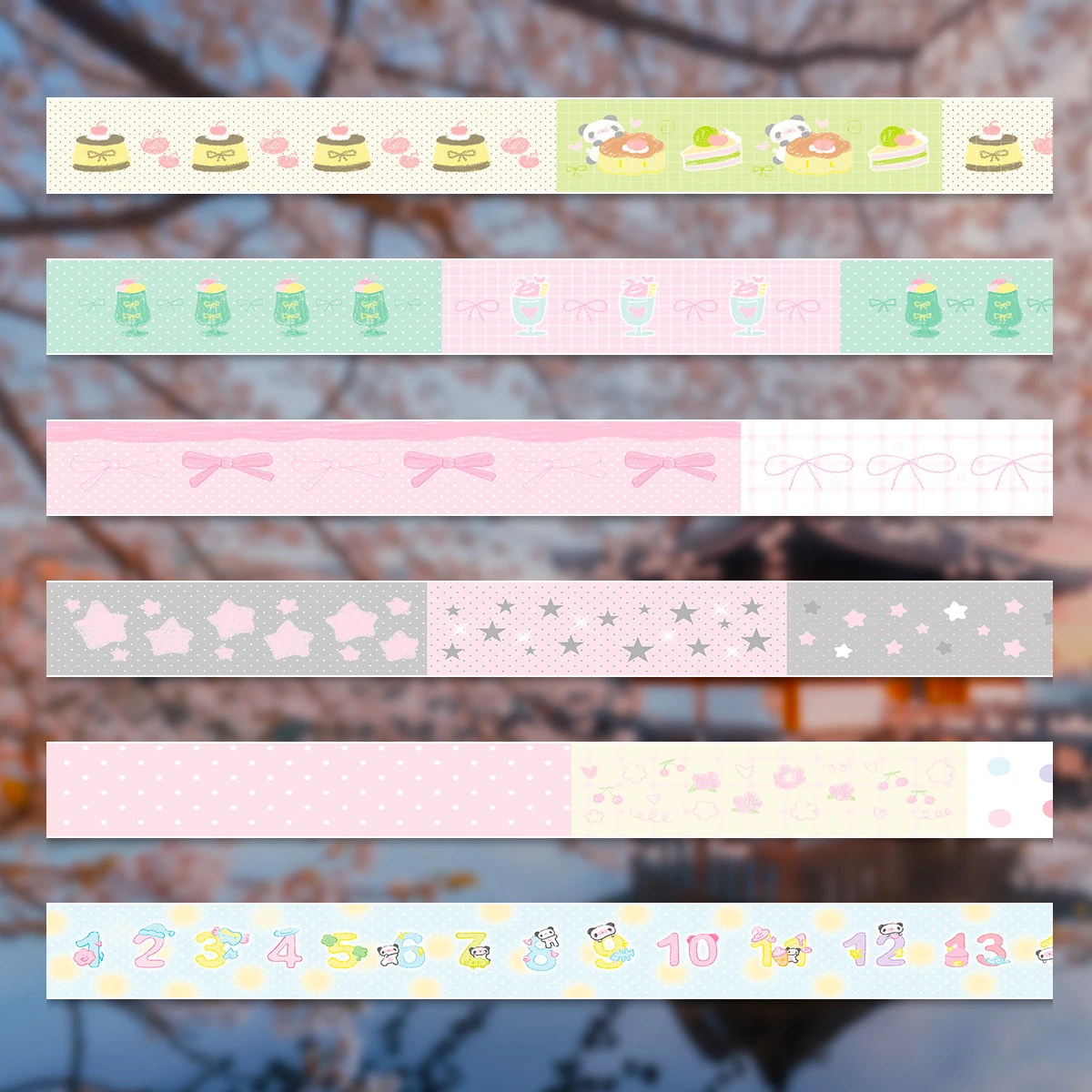 Kawaii Deco Washi Tape for Scrapbook Stationery Diy Arts Crafts Album Cute Panda Masking Tape adhesive tape for scrapbooking