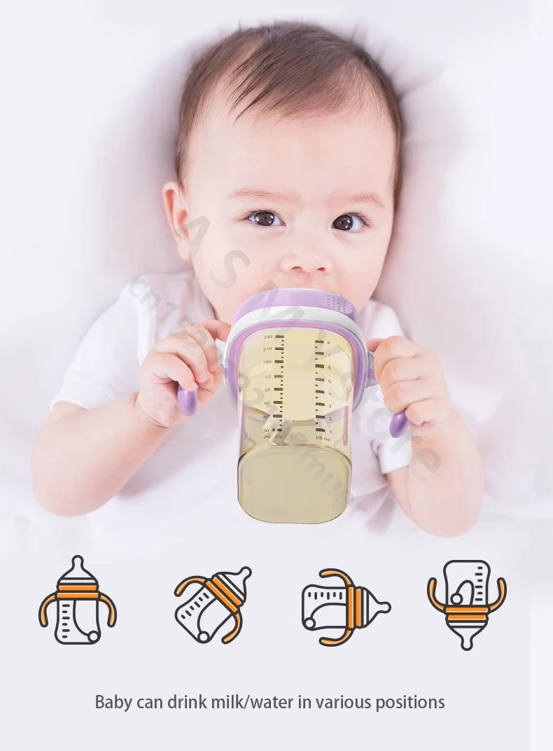 Suitable for hegen bottle accessories/cup cover/handle/nipple/square bottle universal