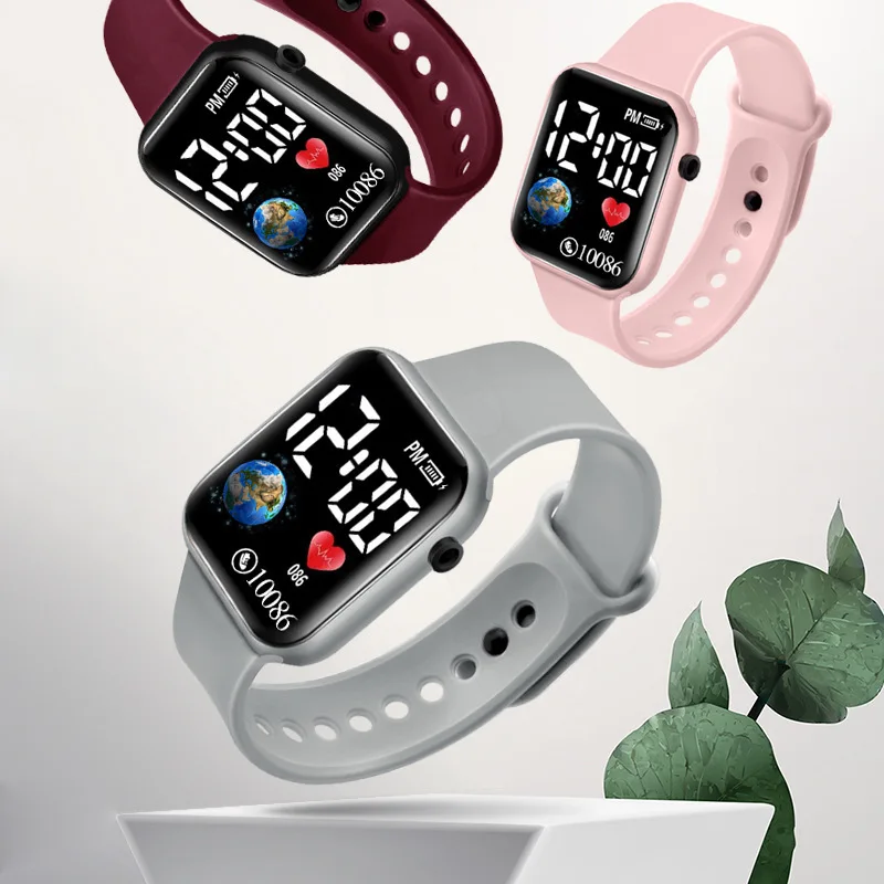 YIKAZE Kids Watches LED Digital Kids Watch Silicone Strap Cartoon Electronic Wristwatch Sports Clock for Boys and Girls Gifts