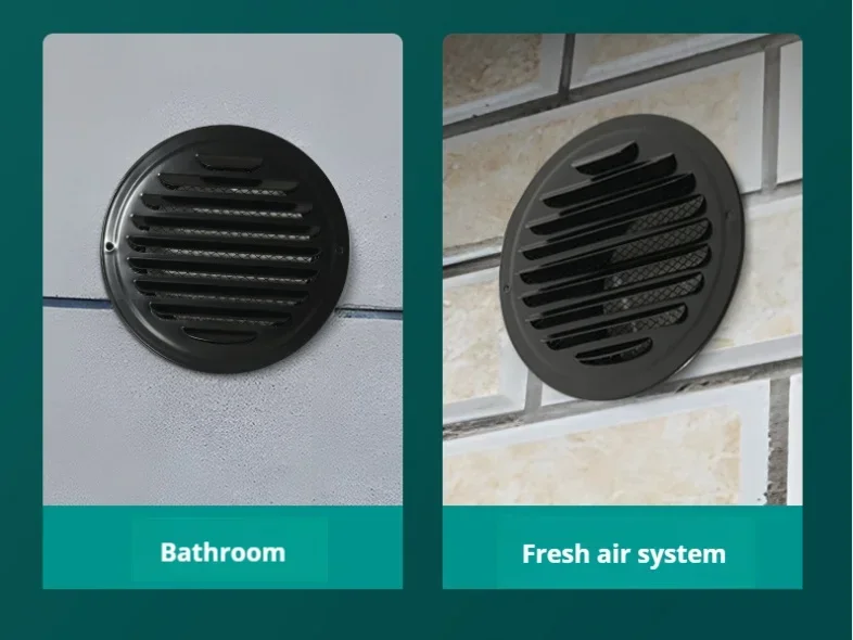 Stainless steel 70-200mm Exterior wall air outlet vent grille round duct cap air ventilation cover hole plug ventilation system