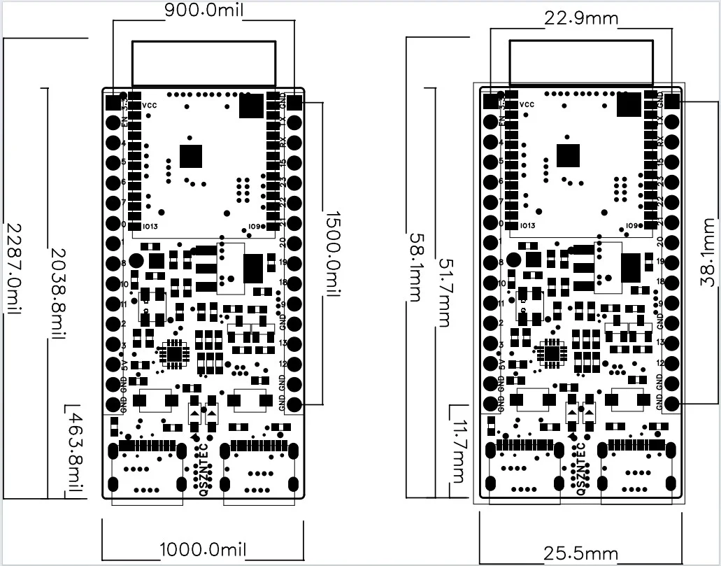 ESP32-C6-DevKitC-1 Development Board ESP32 N4 Core Board 4MB Flash WIFI6 BLE Zigbee Compatible ESP32 Module