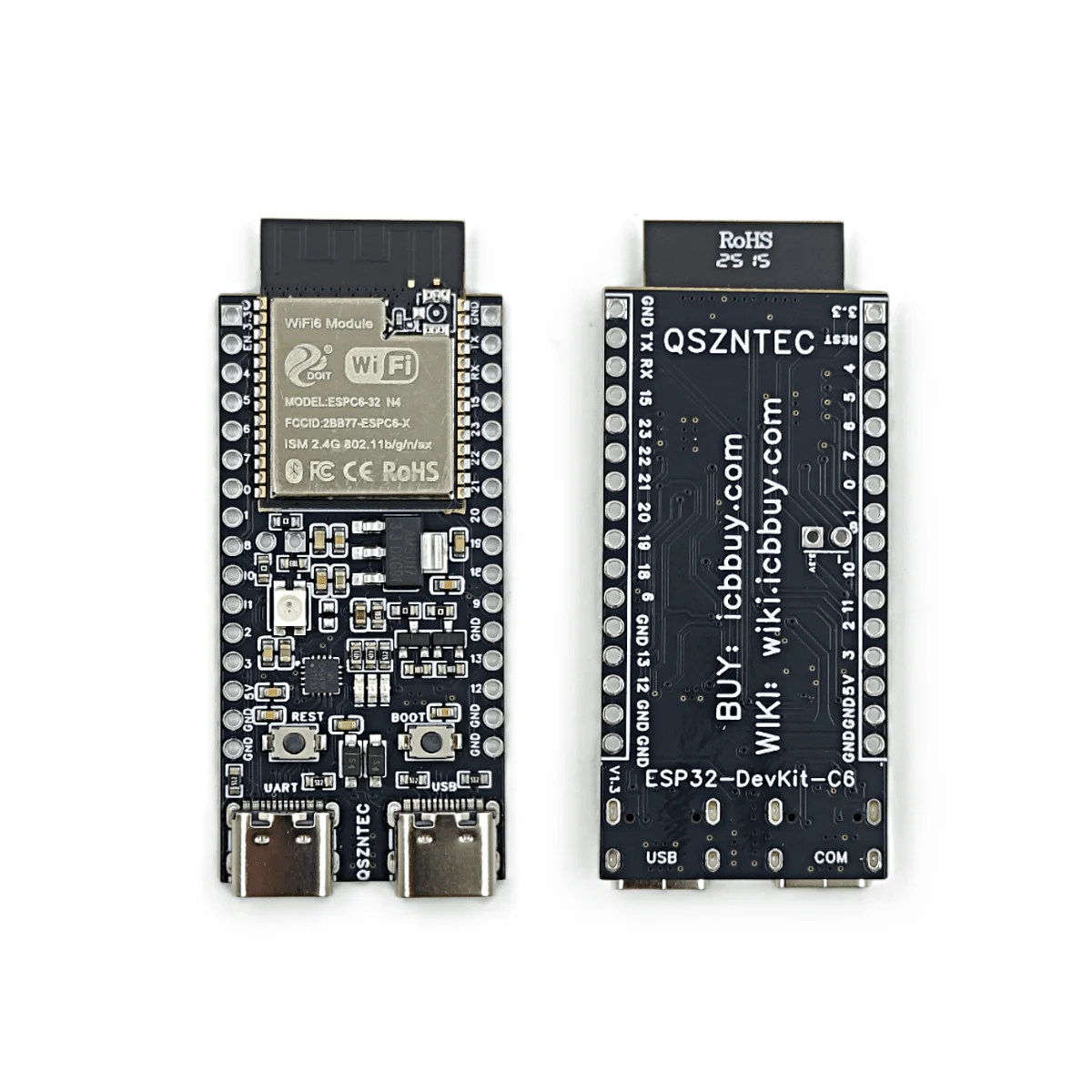 ESP32-C6-DevKitC-1 Development Board ESP32 N4 Core Board 4MB Flash WIFI6 BLE Zigbee Compatible ESP32 Module