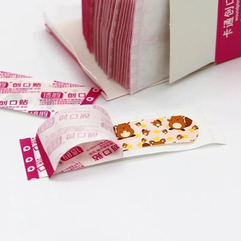 120pcs/lot Kawaii Cartoon Animal Pattern Waterproof Band Aid Hemostasis Adhesive Baby Bandages Wound Plaster Baby Accessories