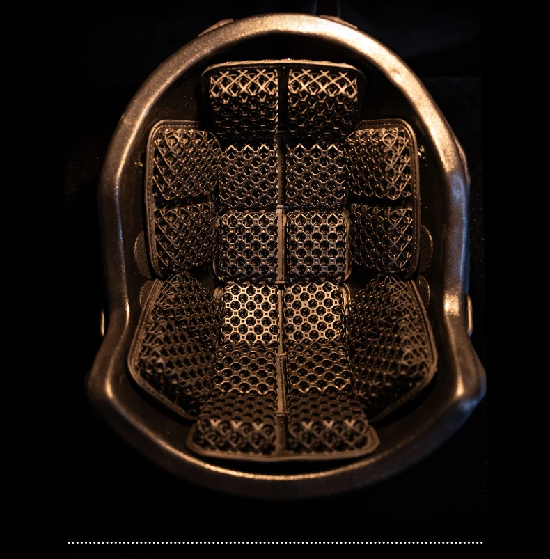 3D Printed Helmet Cooling Pad Honeycomb Breathable Liner Tactical Helmet Insert Airsoft Helmet Padding Sweat Absorbing Comfort