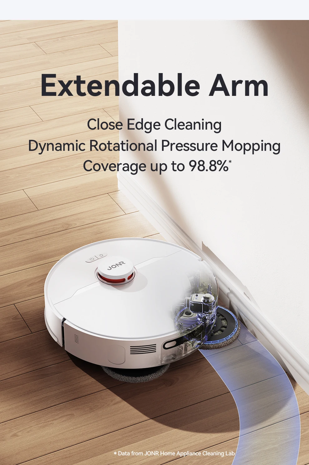 JONR Robot Vacuum P20 Pro International Edition Mopping Vacuuming Drying Wipes Automatic Cleaning Dust Collecting Drainage Water