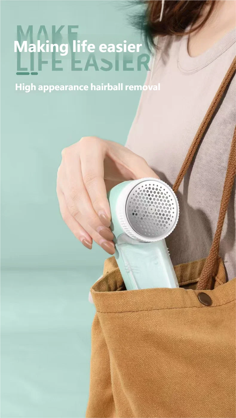 Electric Portable Fabric Lint Remover Household Clothes Shaver Professional Fuzz Trimmer with Brush Blade for Fabric Fluff Remov