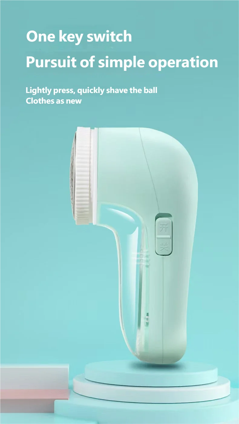Electric Portable Fabric Lint Remover Household Clothes Shaver Professional Fuzz Trimmer with Brush Blade for Fabric Fluff Remov