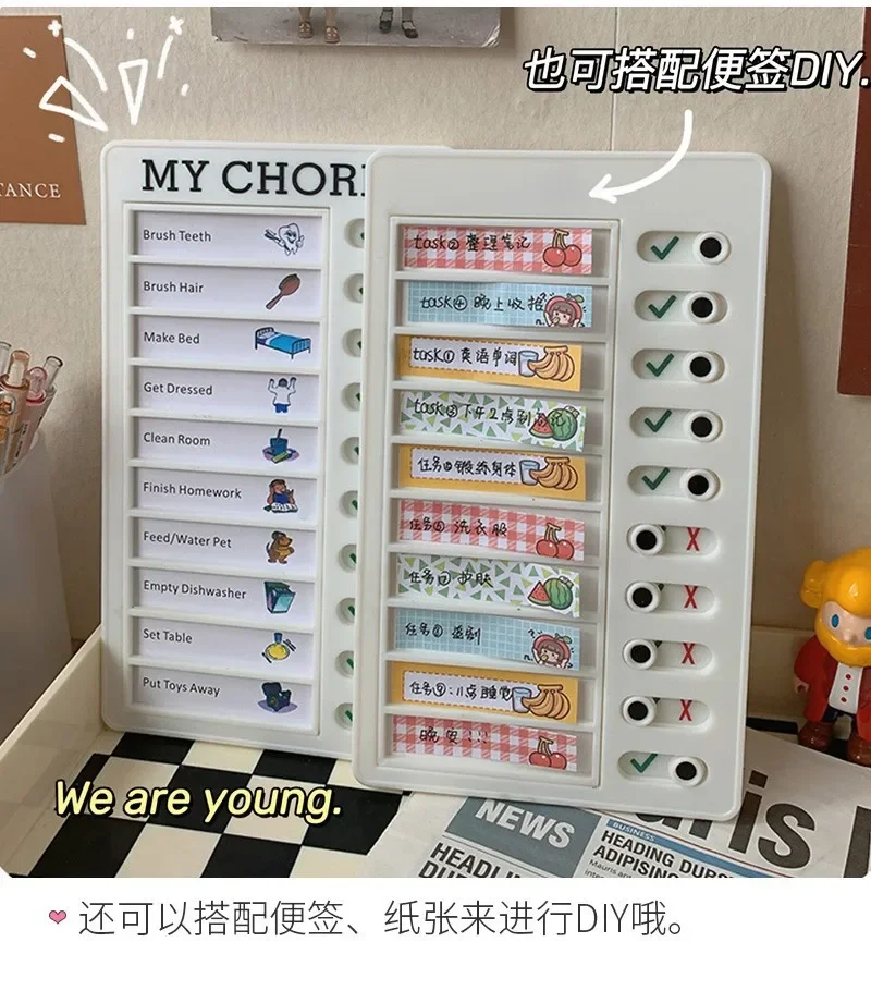 Bview Art 10 Blank Sheets of Paper To Do List Board Memo List Board for Adults and Children for Planning Reminders