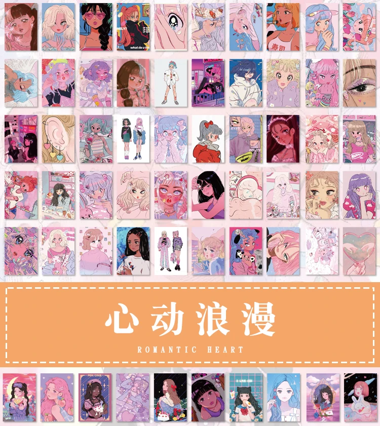 Yoofun 50pcs Kawaii Stickers Japanese Washi Paper Sticker Cartoon Sticker for Scrapbooking Journals Cute Stationery